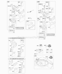 Carburetor Fuel Supply Diagram and Parts List for 12K612-0123-B1  Briggs and Stratton Engine